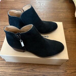 Lucky Brand Black Suede Ankle Booties